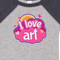 thumbnail image 4 of Inktastic Artist I Love Art Girls Baby Bodysuit, 4 of 5