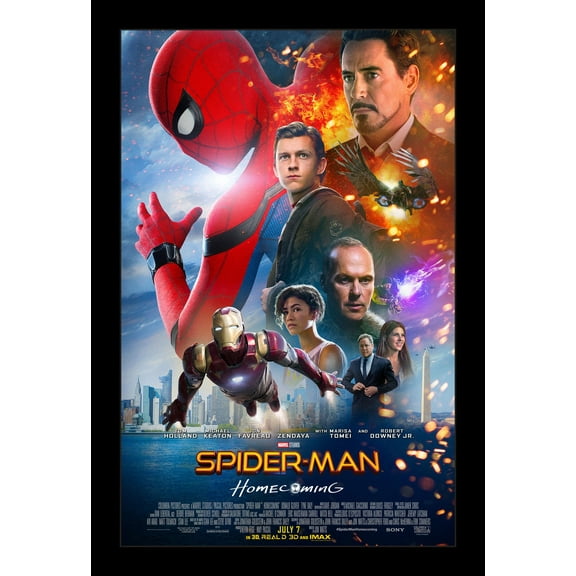 SPIDER-MAN HOMECOMING - 11x17 Framed Movie Poster