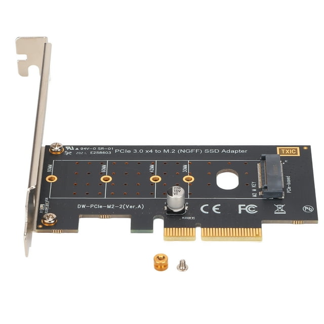 Adaptador M.2 a Pcie PCB chapado en oro M.2 NVME a PCIe 3,0 X4 adaptador elevador de expansión de alta velocidad