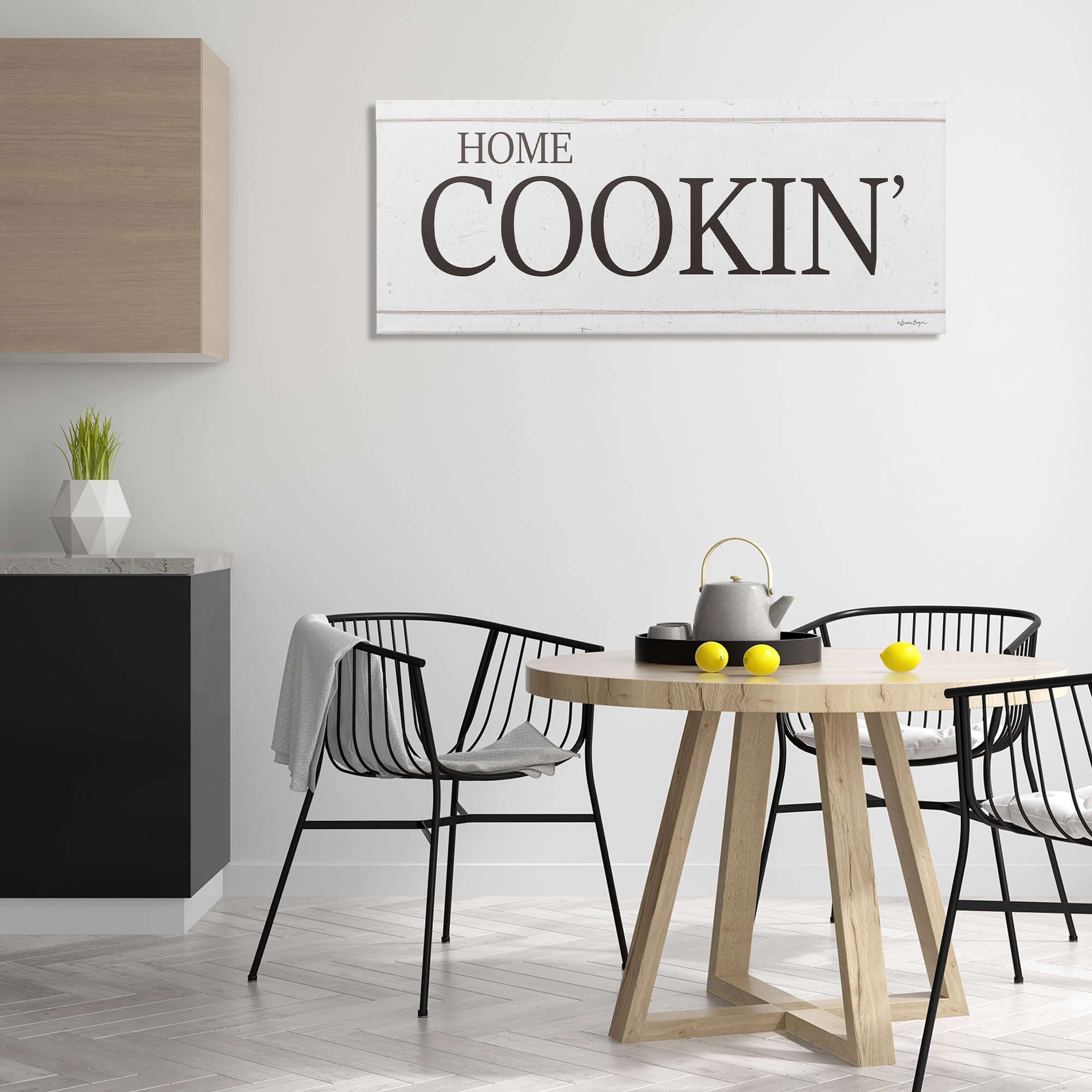 Stupell Industries Home Cookin' Phrase Food & Beverage Painting Gallery Wrapped Canvas Art Print Wall Art, 48 x 20