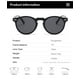 thumbnail image 3 of Gafas de sol redondas vintage para mujeres, hombres, estilo clásico retro de diseñador. XianweiShao 8390611993917, 3 of 4