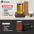 thumbnail image 2 of Rolling Knife Sharpener Kit, Upgraded Roller with Leather Strop for Kitchen Knives, 4-Disc Stone Sharpener 15-22 Degree Sharpening, Gold, 2 of 8