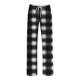 thumbnail image 4 of Kezqiaxn Pajama Pants Women Plaid Drawstring Elastic Waist Pj Pants Loose Casual Bottoms with Pockets Womens Clothes Multicolor F XL, 4 of 7