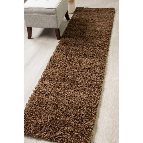 Super Area Rugs, Cozy Plush Solid White Shag Rug , 2' x 3'