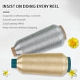 thumbnail image 2 of Gold/ Silver Metallic Embroidery Thread Floss-Cross Stitch Thread for Embroidery and Decorative Sewing, 2 of 7