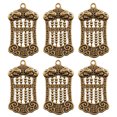 thumbnail image 1 of Miangastore DIY Use Key Hanging Adornment Golden 6Pcs 1.7x0.9In, 1 of 8