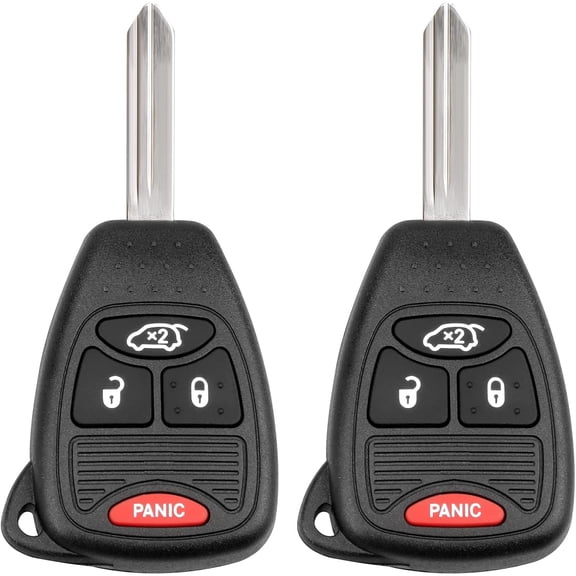 2Pcs Key Fob Replacement for Ram Charger Durango 2004-2009, Chrysler 200 300, Jeep Commander Grand Cherokee Liberty 2008-2012 & More-Keyless Entry Remote Control Car Key Fobs,
