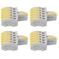 thumbnail image 1 of T Wire Connector 1 In 5 Out Wire Joint Push-type Splitter Copper Wire Connector Conductor Terminal Block 20Pcs SPL Quick Connector 1 In 5 Out PushType Splitter Copper And PC, 1 of 8