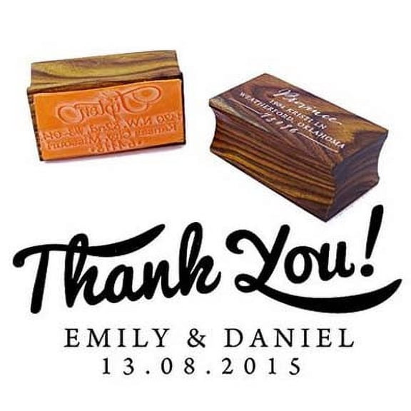 Personalized Wood Mounted Wedding Rubber Stamp CustomSave The Date Stamp Engagement Gift