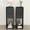 Black-2style, variant on Narrow Walnut Nightstand Set of 2, Small Bedside Table with Arched Drawer, Slim Wood Night Stand, Mid Century Modern End Table, Walunt