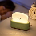thumbnail image 3 of Lámpara de noche para decoración de habitación, lámpara tostadora con forma de pan, lámpara pequeña recargable, luz de noche para dormitorio, tecnología de vanguardia, 3 of 12