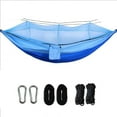 thumbnail image 2 of Sentmoon Hammock Double Parachute Cloth Hammock Camping Mosquito Net Included Bug Proof Outdoor Portable Lightweight Backpacking Hammock with Mosquito Netting Travel Hiking Hanging Bed, 2 of 8