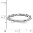 thumbnail image 2 of Sterling Silver Stackable Expressions Diamond Ring - .12 dwt - Size 8, 2 of 4