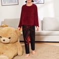 thumbnail image 6 of Susaid Red Spider Print Teen Pajama Pants, Soft Long Sleep Bottoms with Elastic Waist and 2 Pockets, for Ages 5-16-Large, 6 of 6