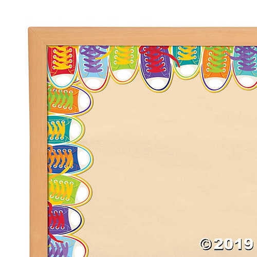 Sneakers Wide Bulletin Board Borders