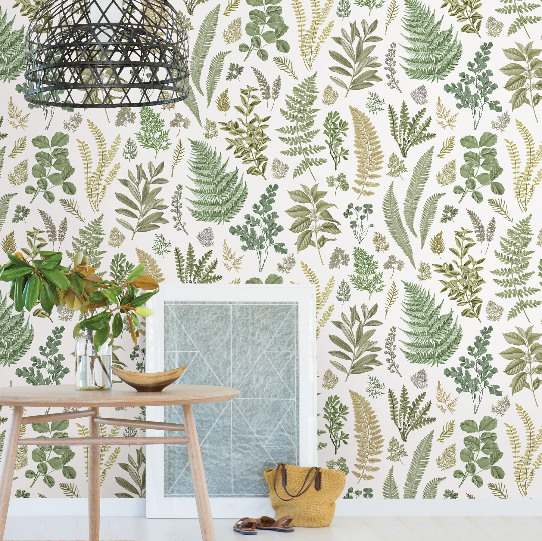 A-Street Prints Britta Green Herbs Wall Mural