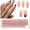 Mixed Color, variant on 150 count Tip Press Nails 15 Sizes Pre-Colored Soft Gel Press Ons Coffin Tips Brown Tone White False Tip Nails for Women DIY At Salon