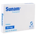 thumbnail image 1 of Sunam 0.5 mg 30 tabletas, 1 of 2