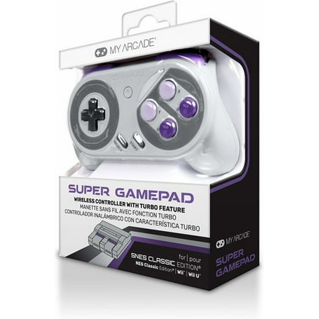 My Arcade Super GamePad Wireless Controller SNES Edition for NES andSuper NES Classic