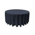 thumbnail image 2 of LA Linen Polyester Poplin Tablecloth 120-Inches Round, Navy, 2 of 3