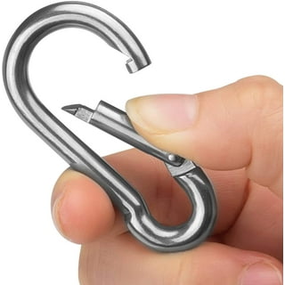 Skpblutn Tool Series 10Pcs Buckle Spring Clip Snap Heavy Duty Aluminum  Alloy Carabiner Tools Mini Hooks for Hanging Black 