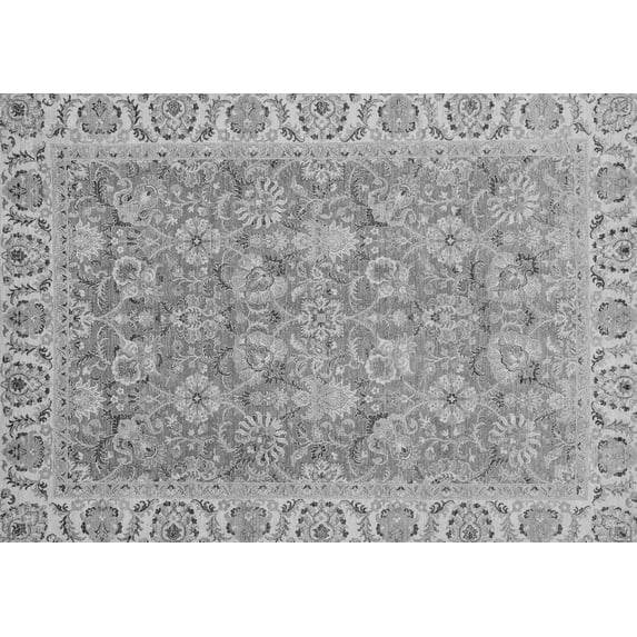 Ahgly Company Indoor Rectangle Abstract Gray Modern Area Rugs, 7' x 9'