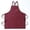 burgundy, variant on Professional Cross-Back Chef Apron - Heavy-Duty Cotton Canvas With Adjustable Straps And Large Pockets, Unisex For Cooking, Grilling, Cafes, Salons, Workshops