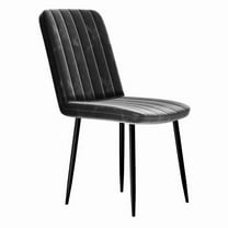 MIFI Modern Upholstered  Black Dining Chairs Set of 4,  Metal leg, Kitchen Dining Room Home