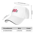 thumbnail image 6 of Indiana Wesleyan University Logo Casual Sandwich Baseball Cap Adjustable For Men For Women, 6 of 9