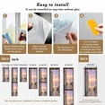thumbnail image 6 of Vintage Door Coastal Window Privacy Film, Sunset Seaside Summer Beach Static Cling UV Sun Blocking Heat Control Window Tint Day and Night, Non-Adhesive One Way Windows Privacy Cover 17.7''x39.3'', 6 of 7