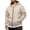 Khaki, variant on Men's Zip Up Fleece Hoodie Sweatshirt Casual Athletic Mens Hoodies Full Zipper Lightweight Jacket