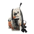 thumbnail image 4 of FORMRS School Backpack with Front Zippered Pocket 12" Elementary Student Travel Daypack, Gray Cartoon Halloween Cat, 4 of 6