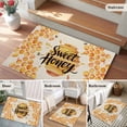 thumbnail image 5 of Spring Honey Bee Entryway Rug 2'x3'&nbsp; Non Slip Front Door Mats, Watercolor Bee Farmhouse Entrance Rugs Indoor Outdoor Carpet, Washable Floor Mats Small Area Rug for Bedroom Kitchen, 5 of 8