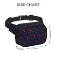 thumbnail image 4 of Fotbe Christmas Deer Cangurera Cuadrada con Estampado de Doble Capa, Bolsa de Cintura Ajustable Mini para Hombres y Mujeres, 4 of 9