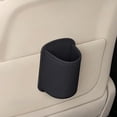 thumbnail image 4 of Universal Leather Car Door Cup Holder Can, Leakproof Car Bin,Multifunctional Back Seat Car Organizer for Hold Phones, Snacks, Drinks (Black), 4 of 6
