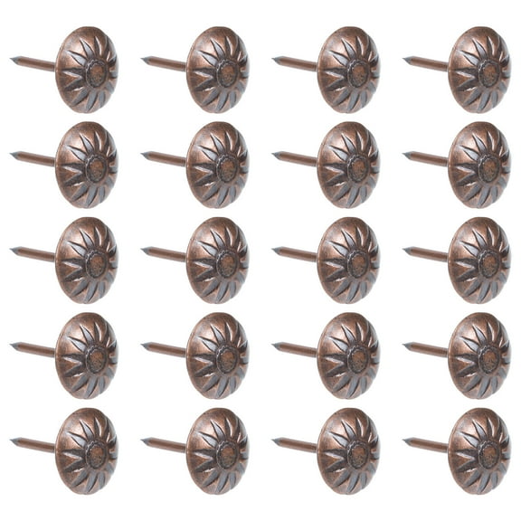 LOLIPPYY 500Pcs Retro Upholstery Tacks for Home Decor Iron Material Light Brown Color