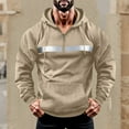 thumbnail image 7 of Mens Hoodies Zip up Work Hoodie Ideal for Casual and Running Fleece Pullover Sportswear Fall Cardigan Zipper Jacket Gym Running Sweatsirt Muscle Ribbed Cuff Holiady Outwear, 7 of 7