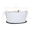 thumbnail image 4 of BREKX Home + Party Aspen Round Hammered Scratch Resistant Beverage Tub, Rust Proof, 4 of 7