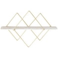 thumbnail image 4 of Admired By Nature Geometric Floating Wall Mounted, Wood Storage Shelf Handmade ABN5E126-NTRL, Light Natural, 4 of 4