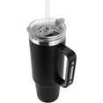 thumbnail image 5 of Drinco 40oz 30oz Tumbler with Handle Vacuum Insulated Stainless Steel-40oz Black, 5 of 5