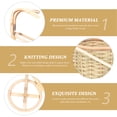 thumbnail image 3 of OULII Bamboo Woven Handicrafts Tricycle Shape Rustic Home Decoration 1Set, 3 of 5