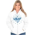 thumbnail image 3 of US Air Force Fly Fight Win Logo Zip Up Hoodie Men's Women's Brisco Brands L, 3 of 6