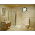 thumbnail image 4 of 12 Inch Retro Wall Clock,Indoor and Outdoor,Quartz,Analog,Waterproof,Thermometer,Gold, 4 of 7