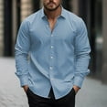thumbnail image 2 of Long Sleeve Shirts for Men, Men's Dress Shirts Long Sleeve Casual Spread Collar Button Down Shirt Wrinkle Free Regular Fit Formal Business Shirts, 2 of 5