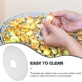 thumbnail image 4 of Bandeja deshidratadora de alimentos, deshidratadores, alfombrilla para hornear, almohadilla de plástico para secar frutas, color blanco, 4 of 6