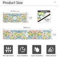 thumbnail image 3 of Yayeee Faucet Mat for Kitchen Sink 30" Diatomite Long Splash Guard Pad, Blue Floral Wave, 3 of 7