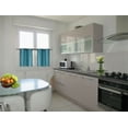 thumbnail image 1 of SAMIMPORT-2011 Juego de cortinas opacas para cocina con ojales, color verde azulado, 76 x 91 cm (2 paneles), 1 of 3