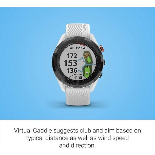 Garmin Reloj de Golf GPS Approach S62 Bisel Negro banda Blanca con Accesorios Bodega Aurrera en linea