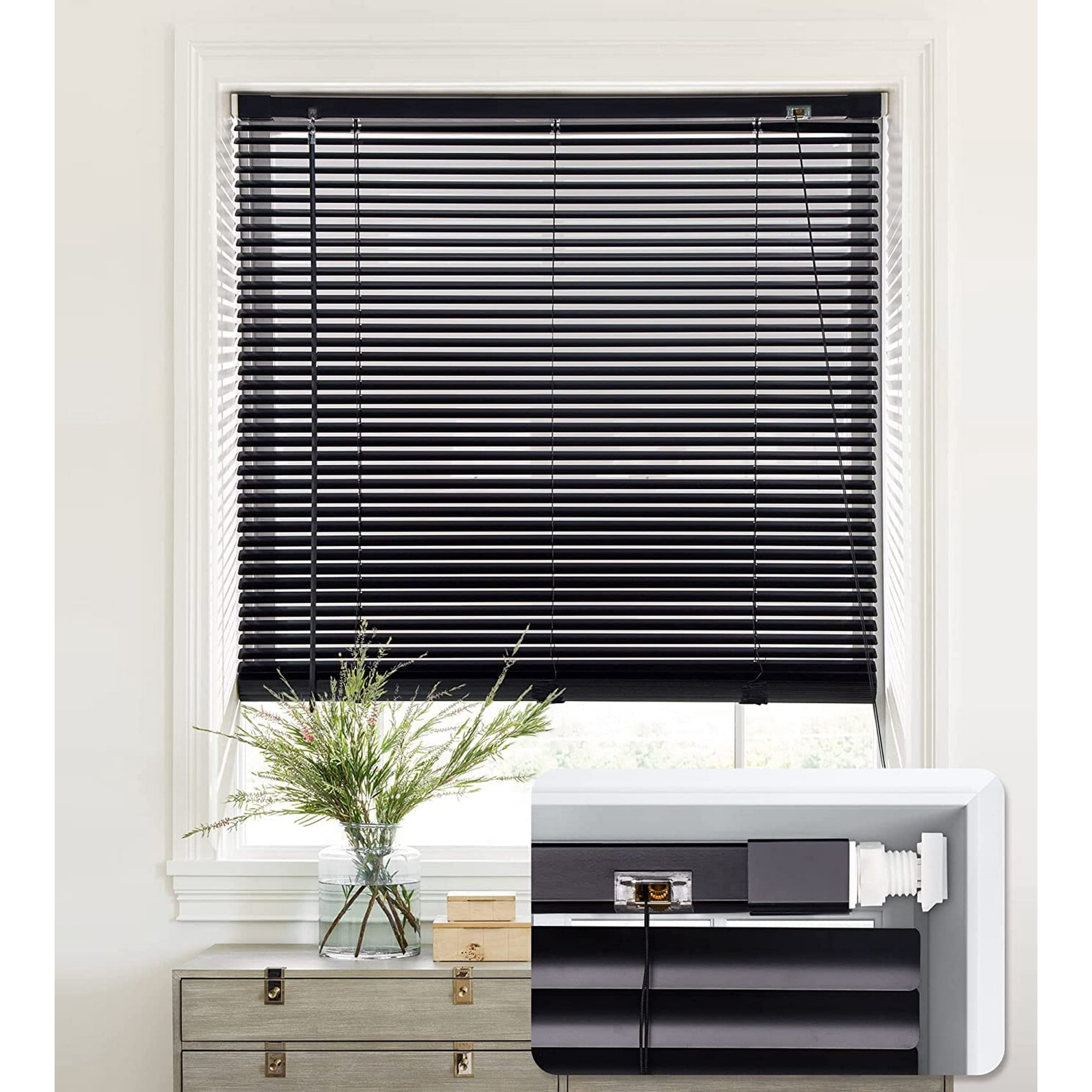 LazBlinds' Blackout 1-inch Aluminum Mini Blinds