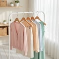 thumbnail image 2 of Unique Bargains 2Pcs Wood Nonslip Space Saving Clothes Hangers Natural 15.7inch, 2 of 6